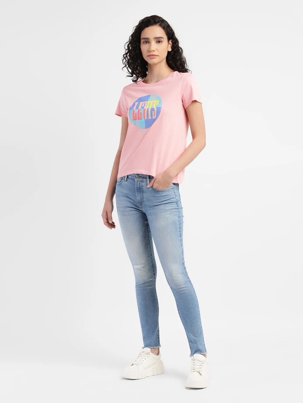 Chill Comfort Women's 711 Blue Skinny Fit Mid Rise Jeans