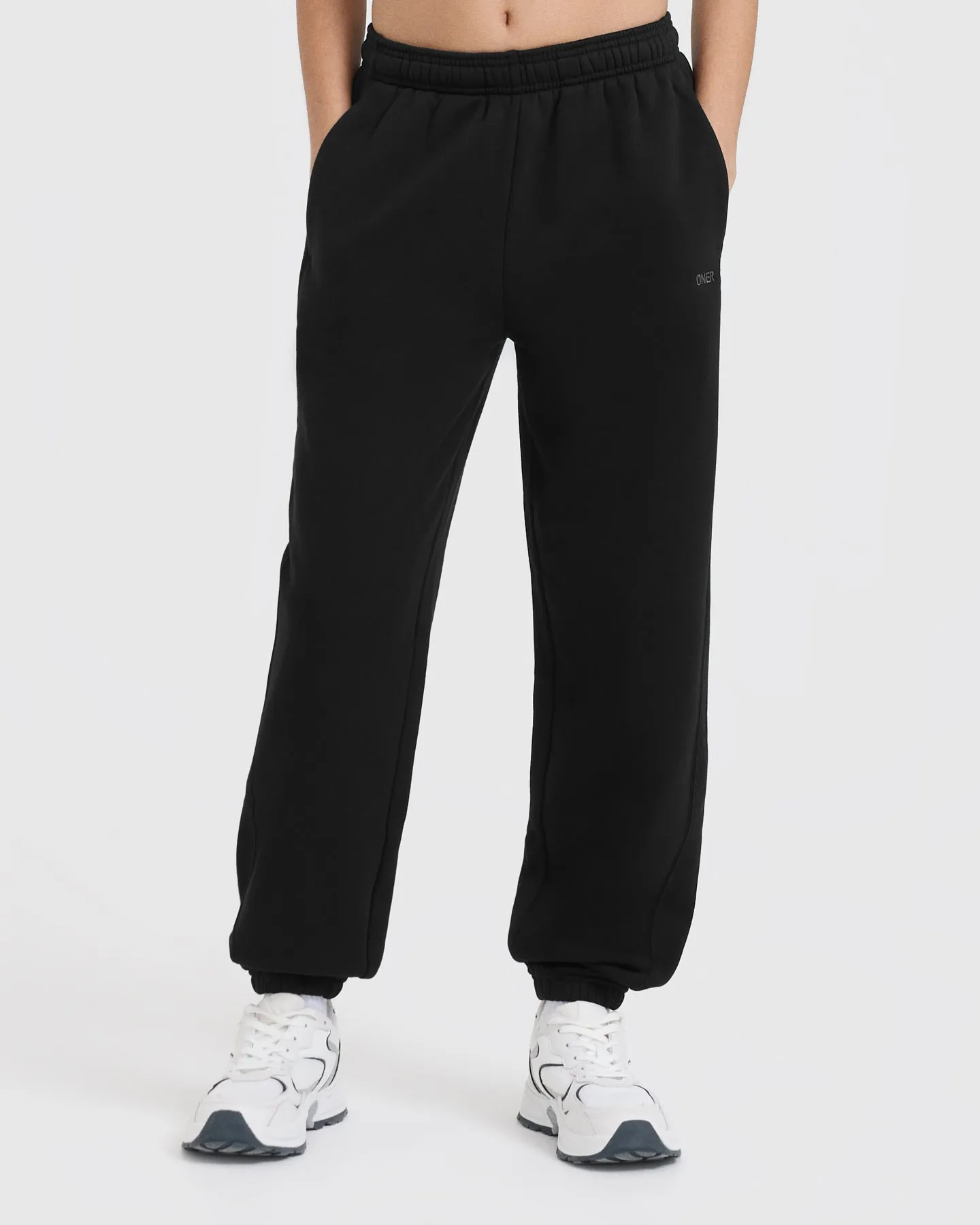 Customizable length Adjustable drawstring Foundations Joggers | Black