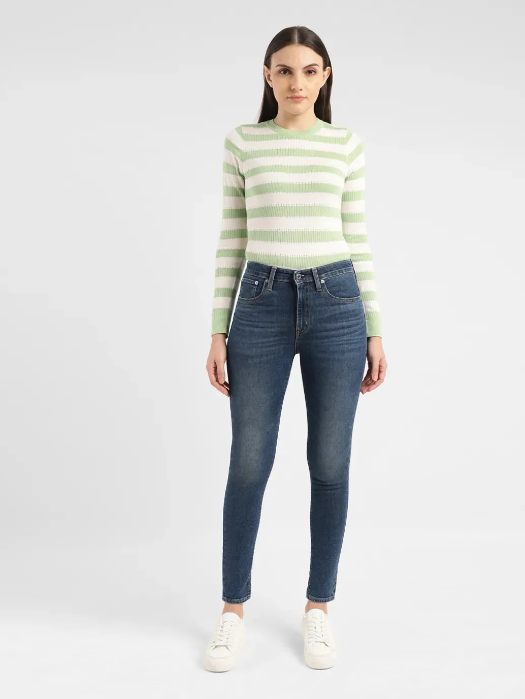 Total Fit Lightweight Earthy Nature Lover Women's 721 Blue Skinny Fit High Rise Jeans