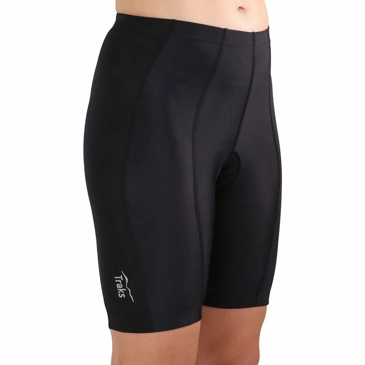 Traks Urra Womens Cycling Short Tights - Black tumble dry bodysuit