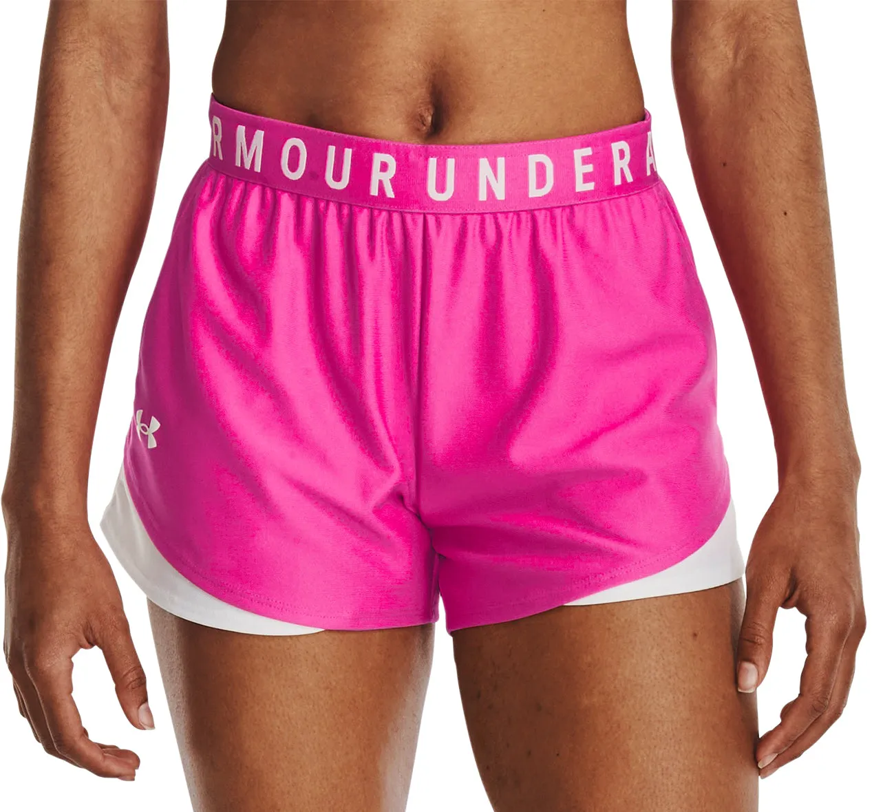 Exclusive Design Fastening Closure Under Armour Play Up 3.0 Womens Running Shorts - Pink