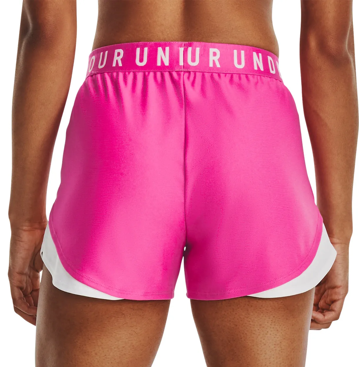 tie-dye look Under Armour Play Up 3.0 Womens Running Shorts - Pink