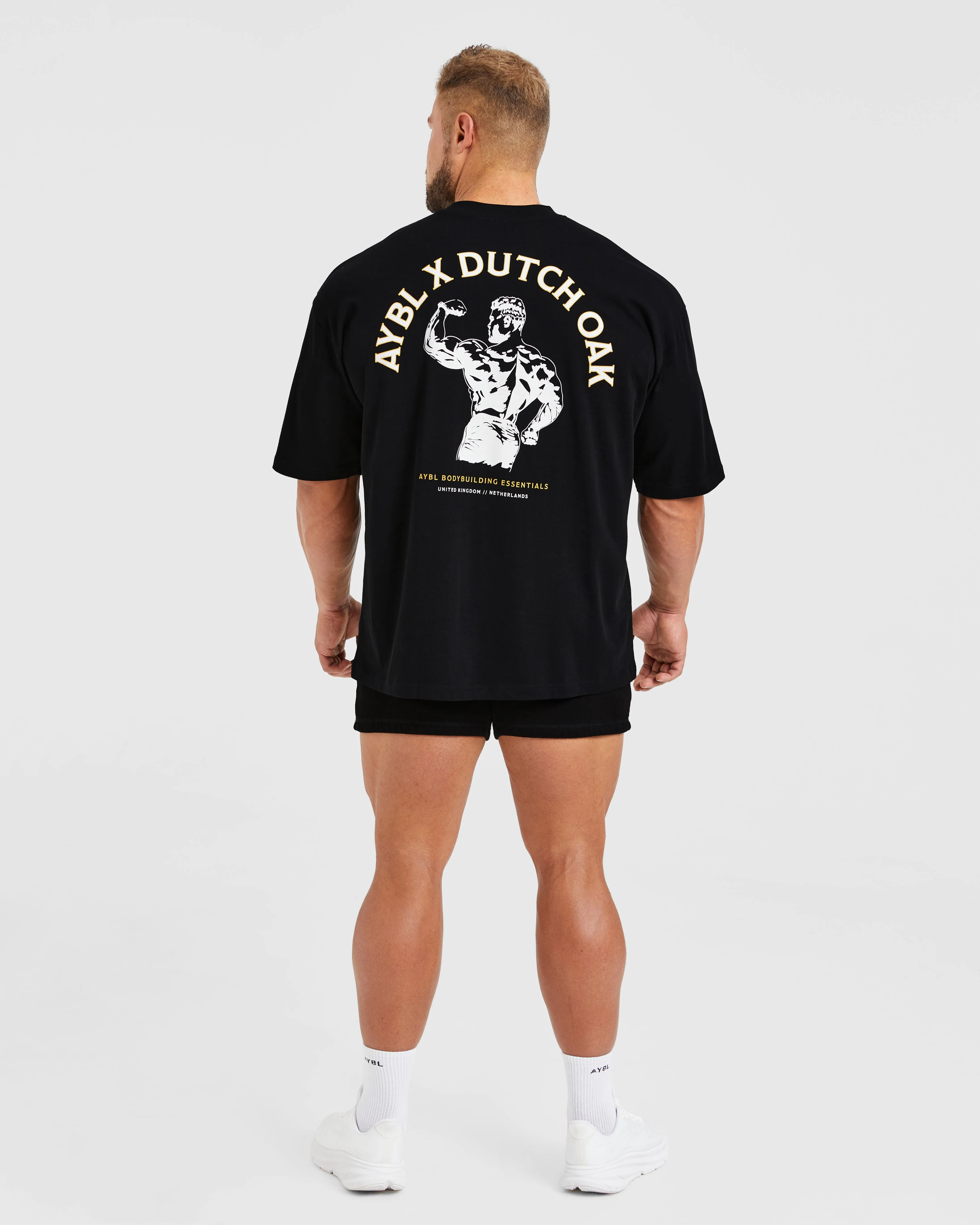 StretchReinforcedArmholes Wesley Vissers X Dutch Oak Oversized T Shirt - Black/White