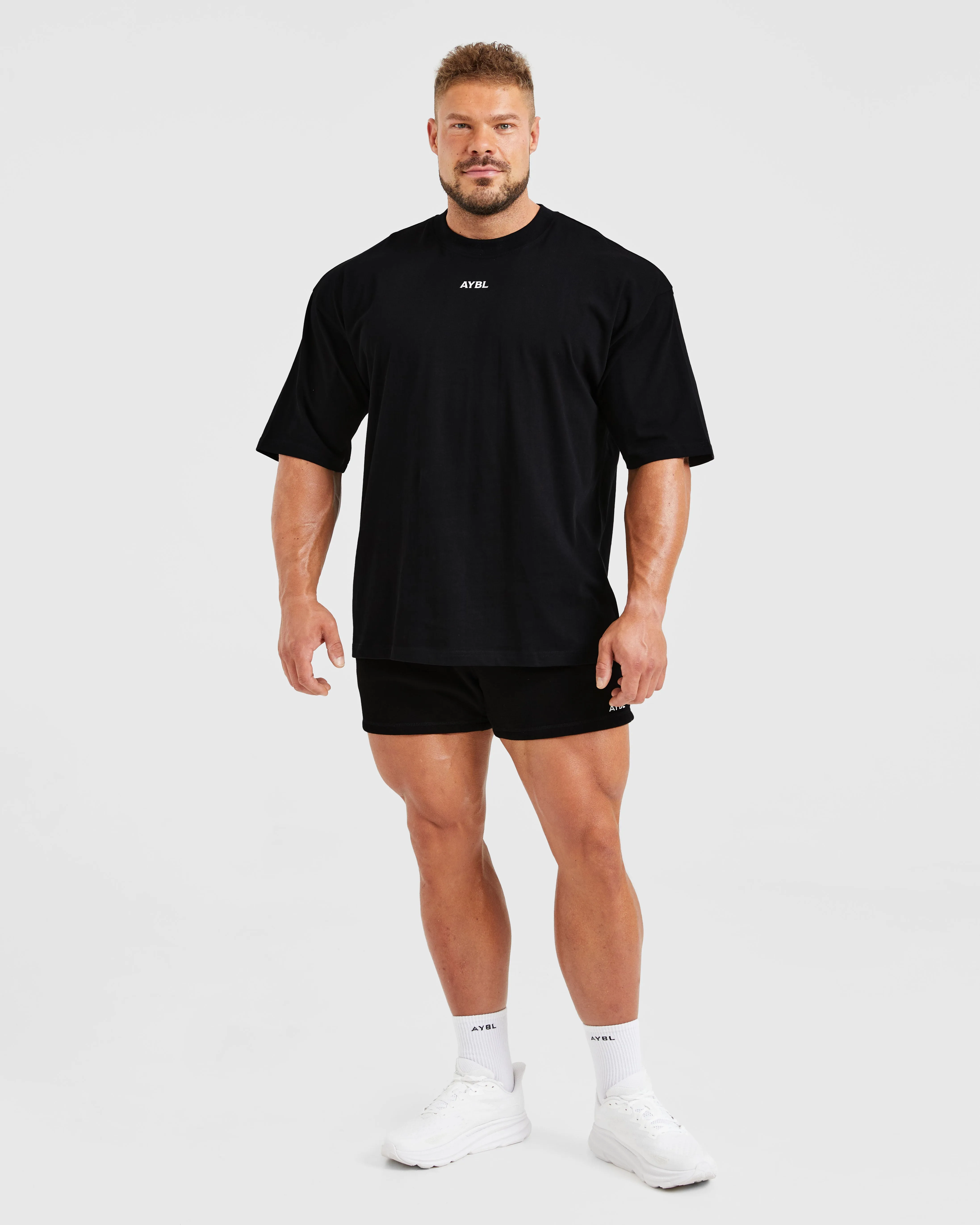 Ergonomic Cut Wesley Vissers X Dutch Oak Oversized T Shirt - Black/White