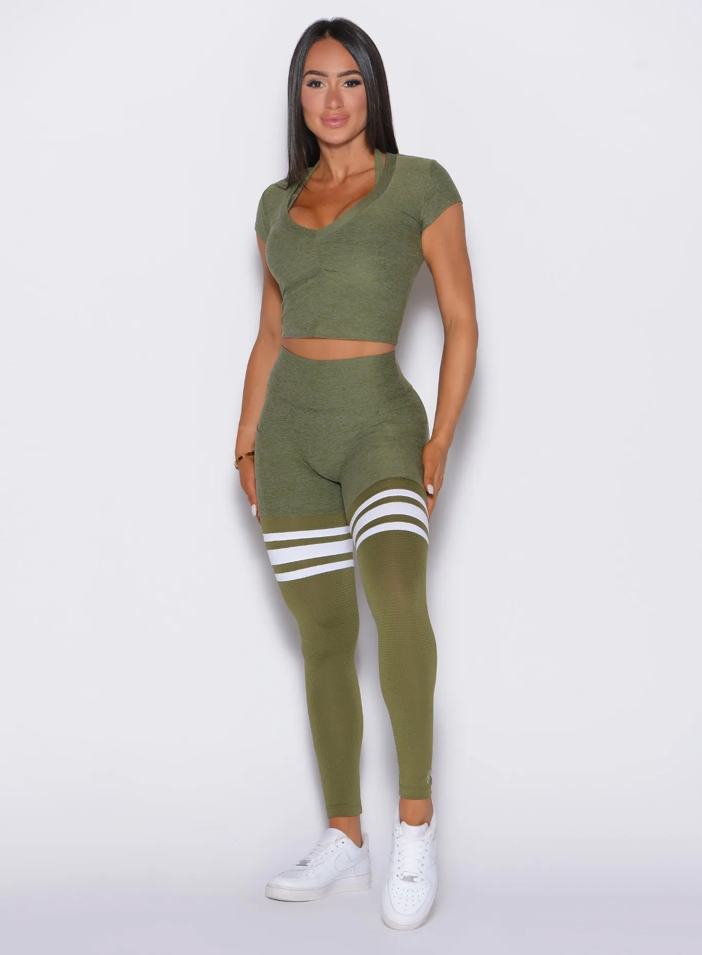 Moisture Wicking For Kids Yoga Class Quick Dry Perform Thigh-Highs