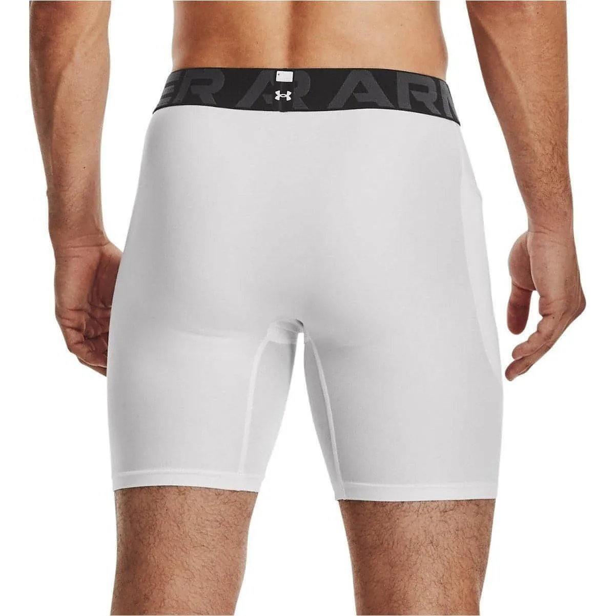 Under Armour HeatGear Mens Short Compression Tights - White color - fast waterproof
