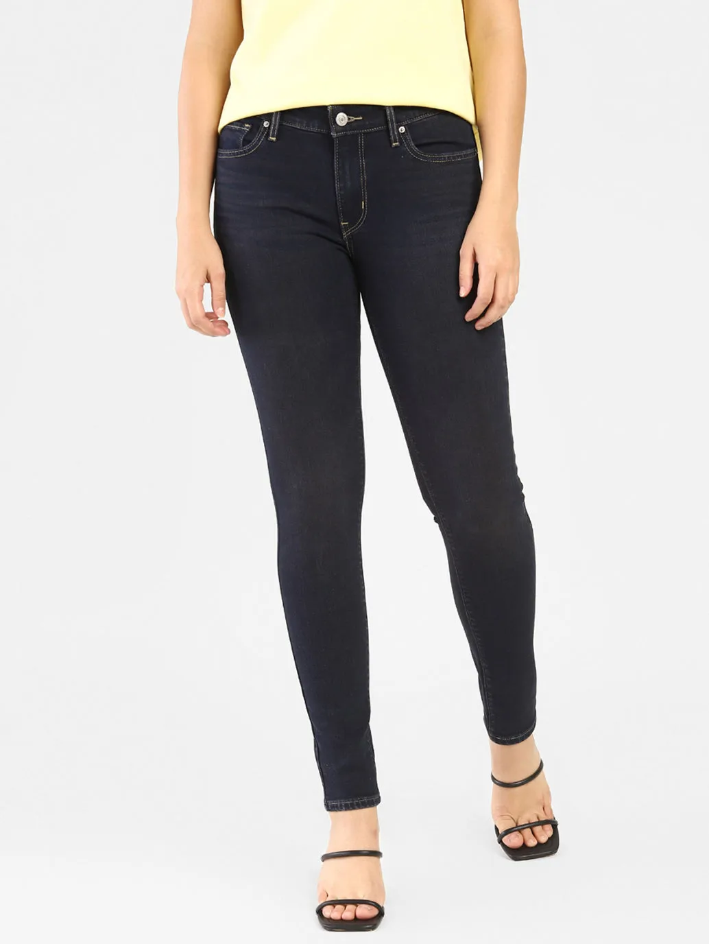 Traveler Gear Stretch Creative Look Women's 711 Blue Skinny Fit Mid Rise Jeans