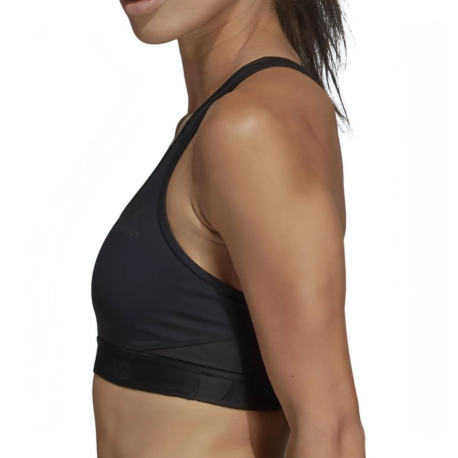 Sleeveless seams Short fit adidas Don't Rest AlphaSkin Womens Sports Bra - Black