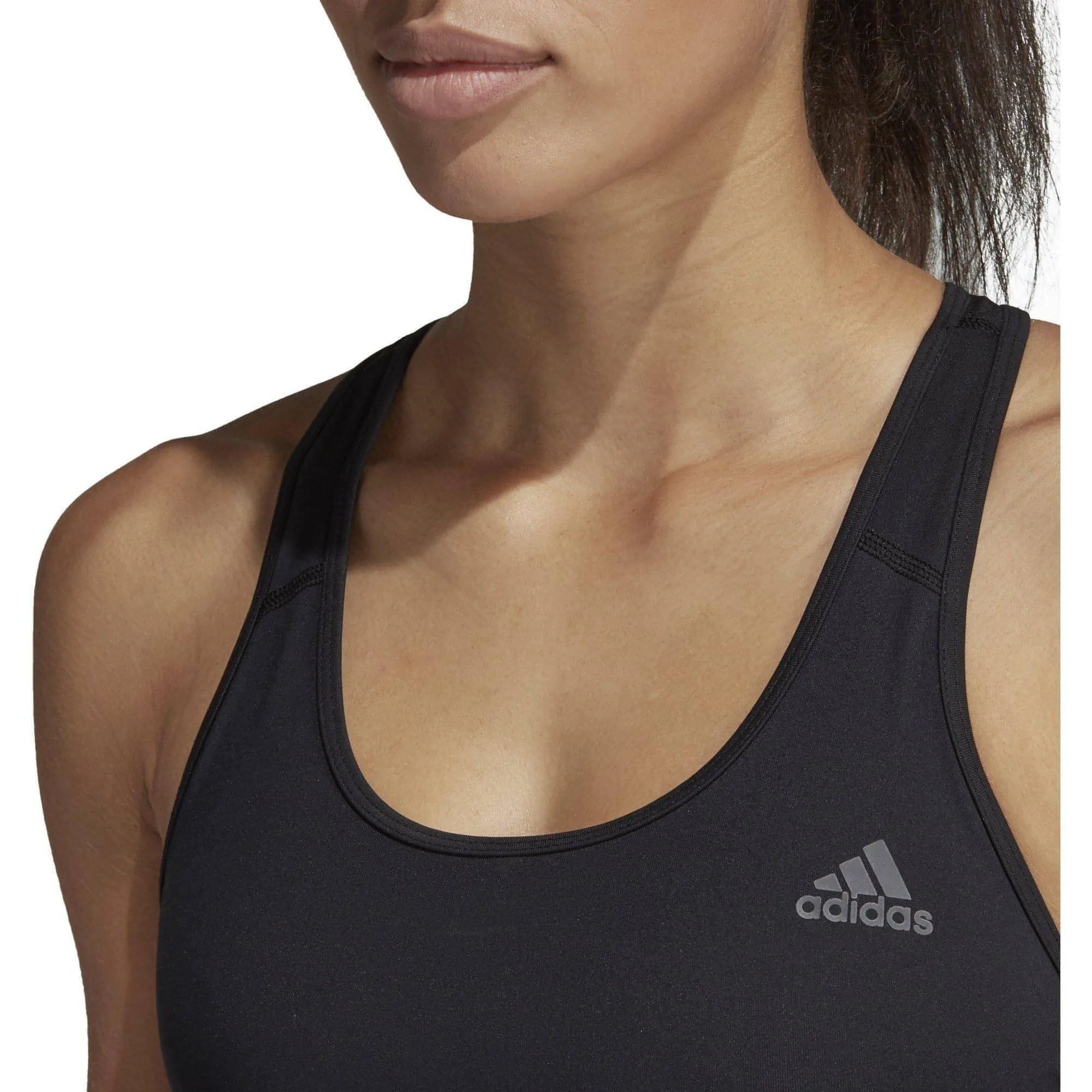 adidas Don't Rest AlphaSkin Womens Sports Bra - Black Fully Encapsulated Cups Layered Reinforcement
