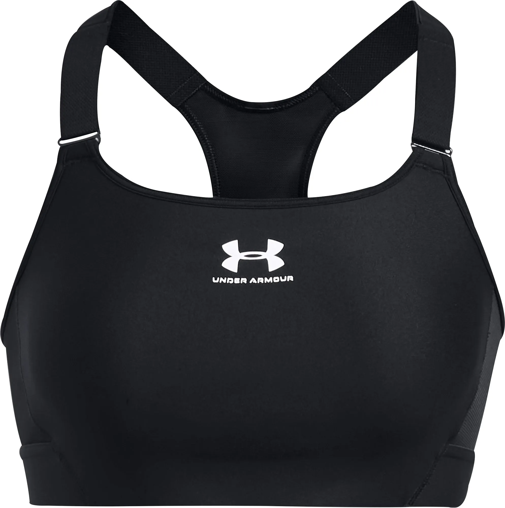 Bonded seams Long fit seams Under Armour HeatGear Armour High Womens Sports Bras - Black