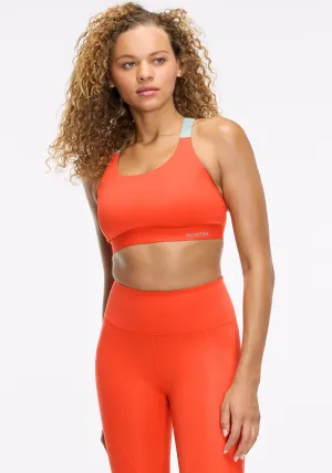 slim fit Sweat Absorbent Lining PaceForm Enhanced Support Racerback Bra