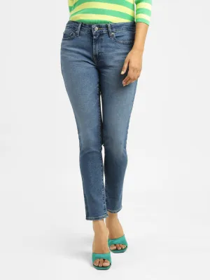 Women's 711 Blue Skinny Fit Mid Rise Jeans Neutral Loose