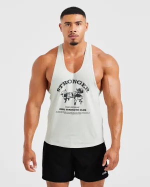 Ergonomic Cut Bench Press Stringer - Muted Mint Casual Style