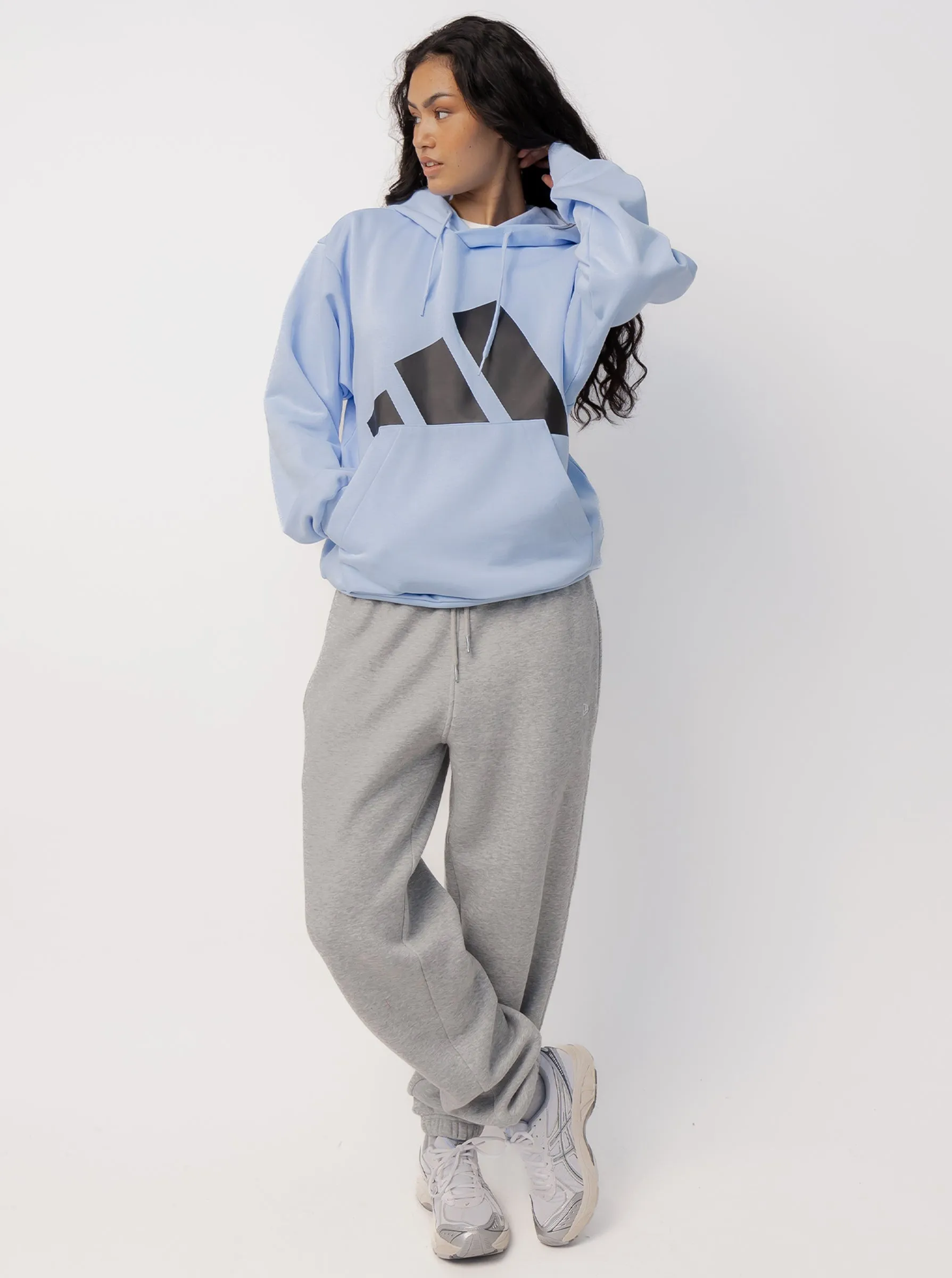 minimalistic Big Logo Fleece Hoodie Unisex