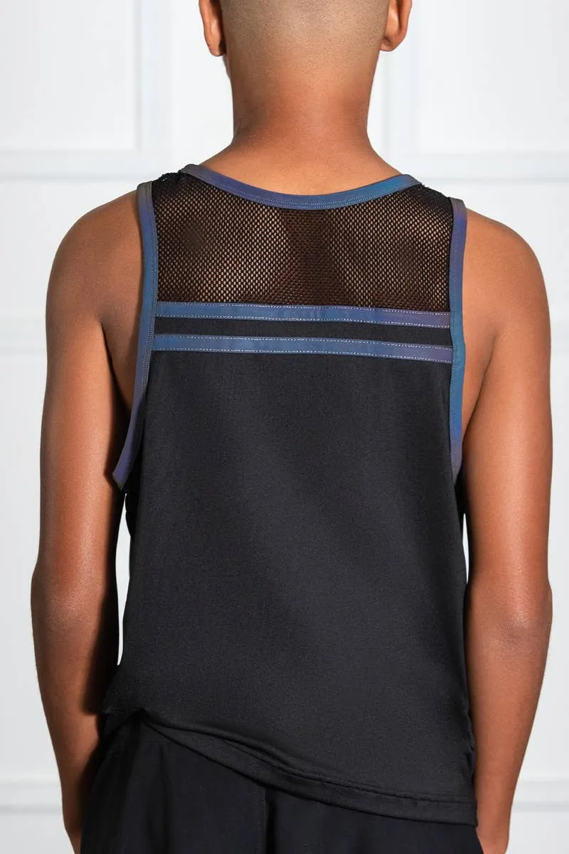 Unisex Tank in Black Reflective AntiPilling Finish QuickReleaseClosures