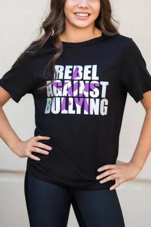 DurableWeave SheerLayeredPanels Unisex Rebel Against Bullying Tee in Rebel Mark