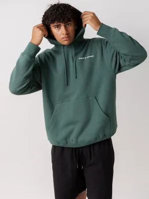 Simple Logo Heavyweight Pullover in Stadium Green City Smart