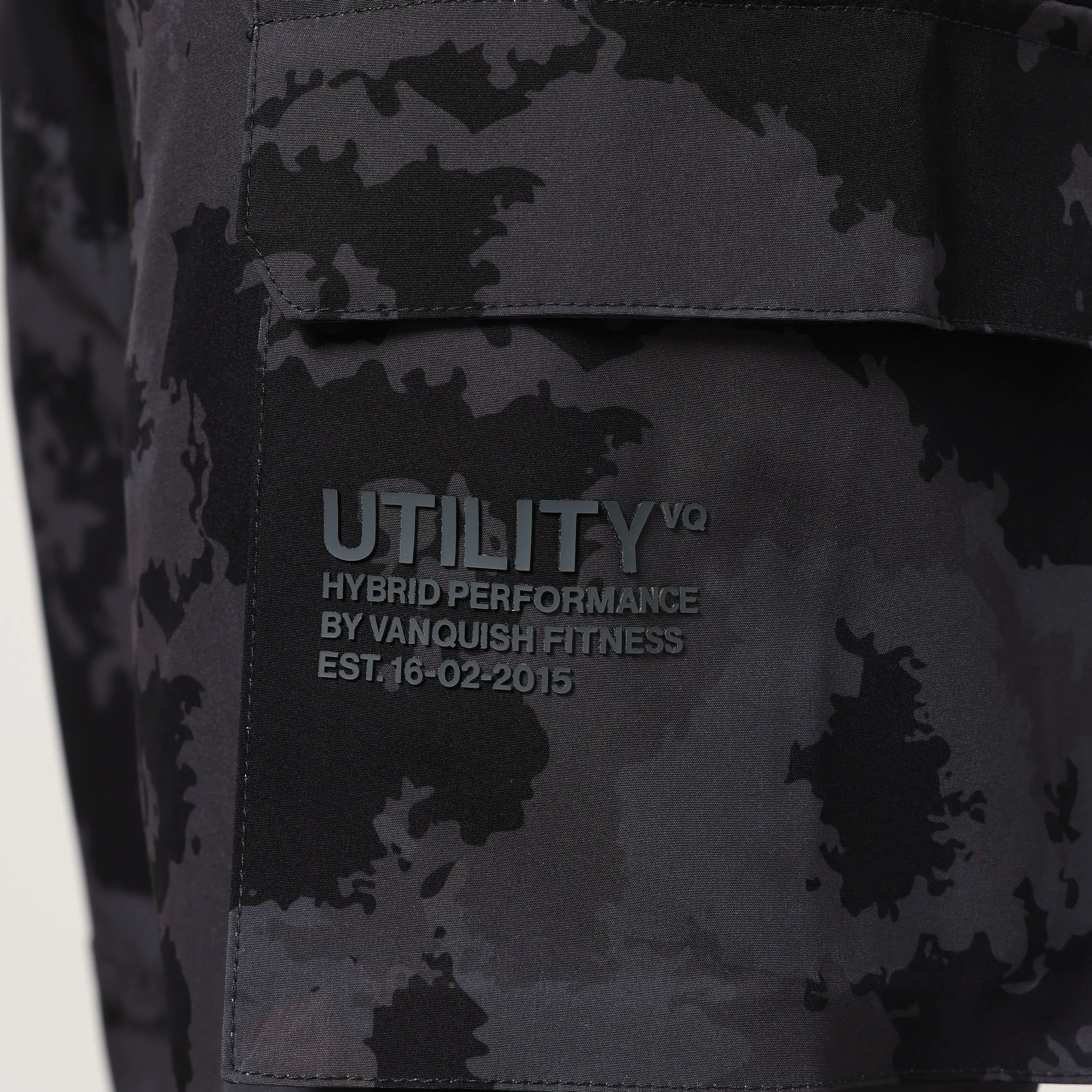 Vanquish Utility Black Camo Tapered Cargo Pants EcoFriendlyMaterials Anti Snag Threading