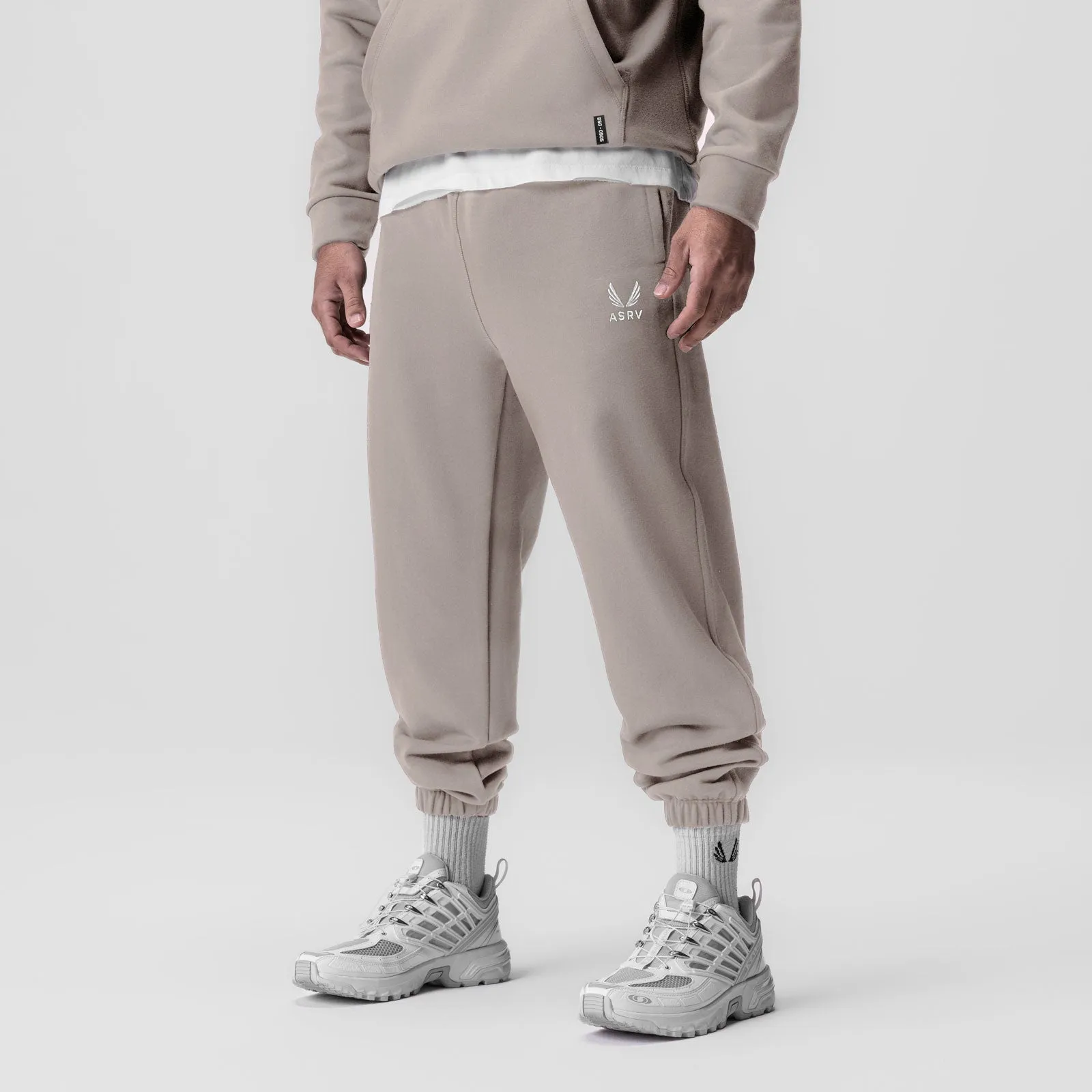 0655. Tech-Terry? Oversized Sweats - Chai "Emblem" Fast Move Low Bulk