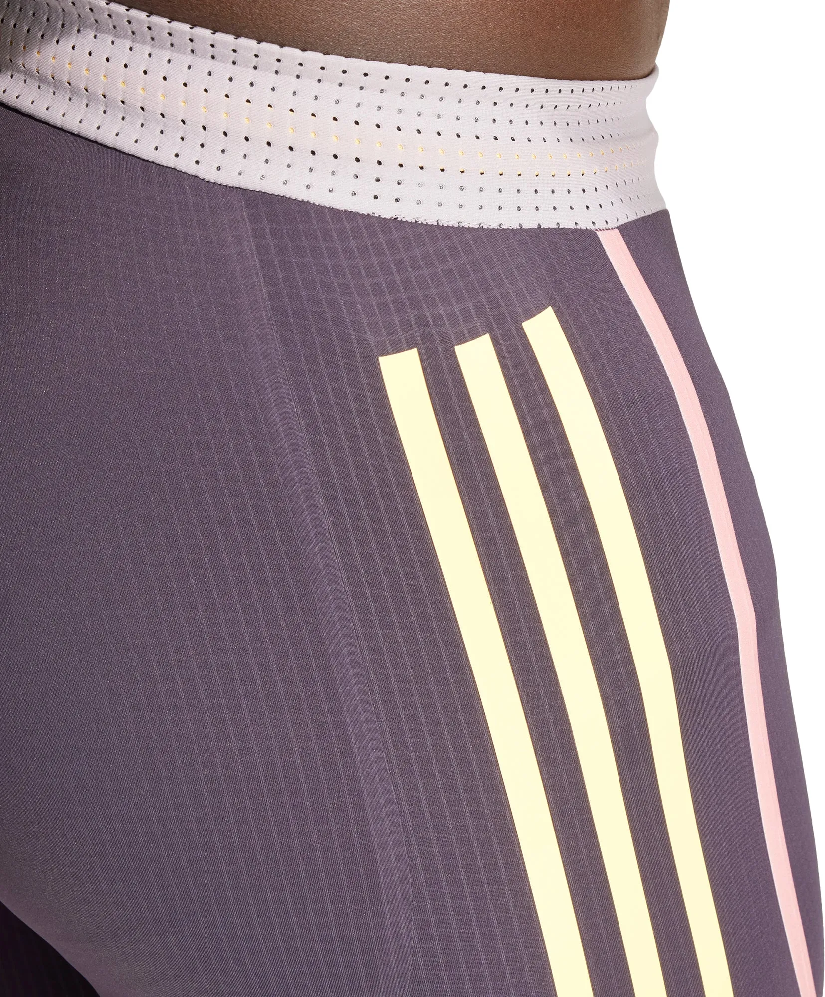 adidas Adizero Promo Mens Short Running Tights - Purple All Day Movement Fit two piece outfit