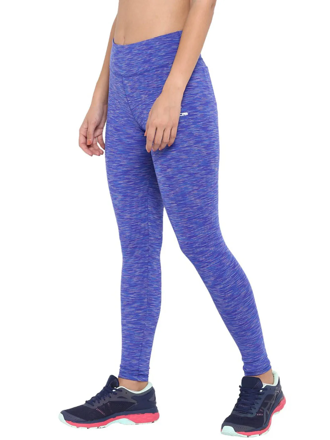 Active Lifestyle Studio Practice Alcis Women Blue Solid Ankle-Length Leggings