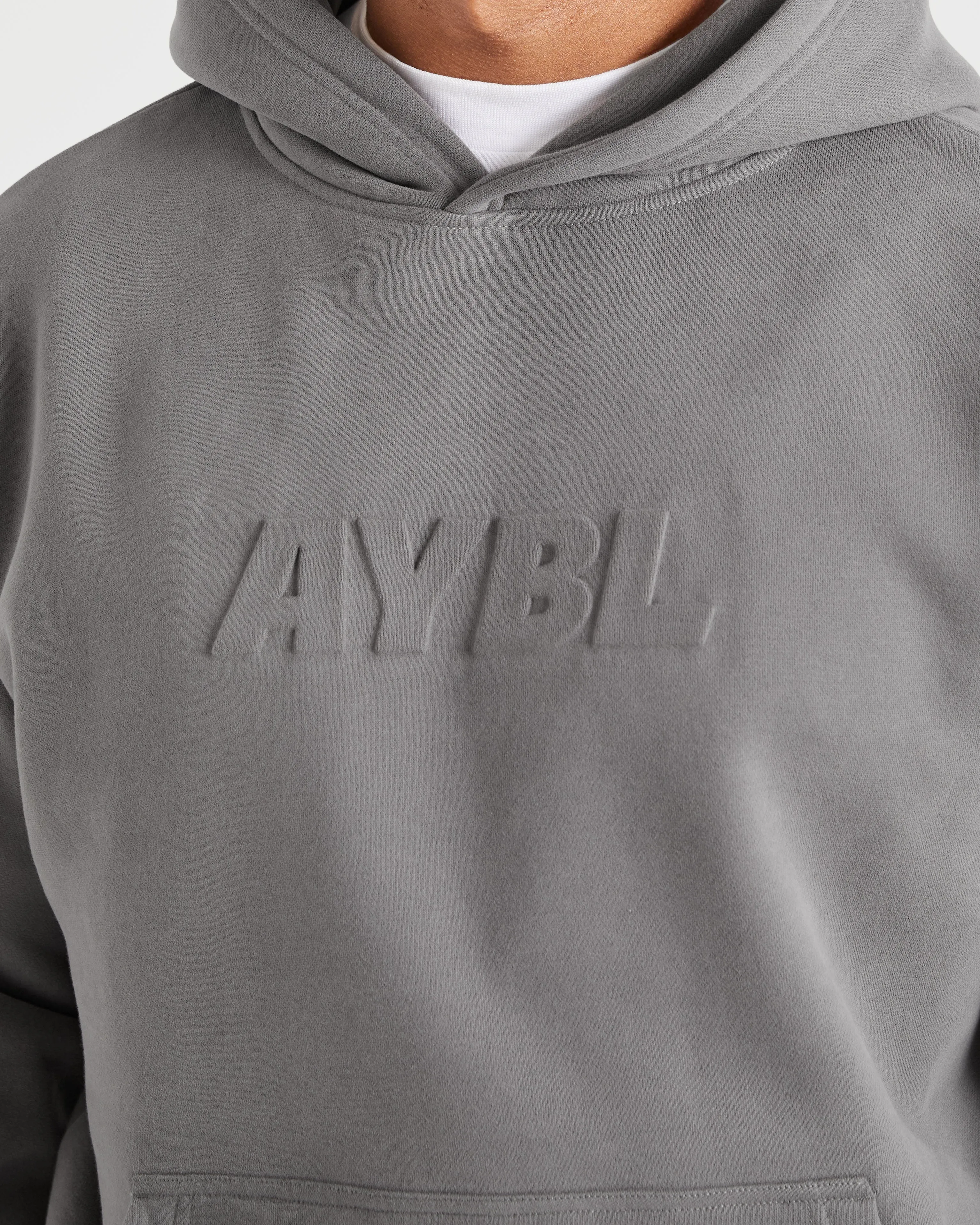 Etched Hoodie - Steel Grey spring holiday Reinforced Hemline