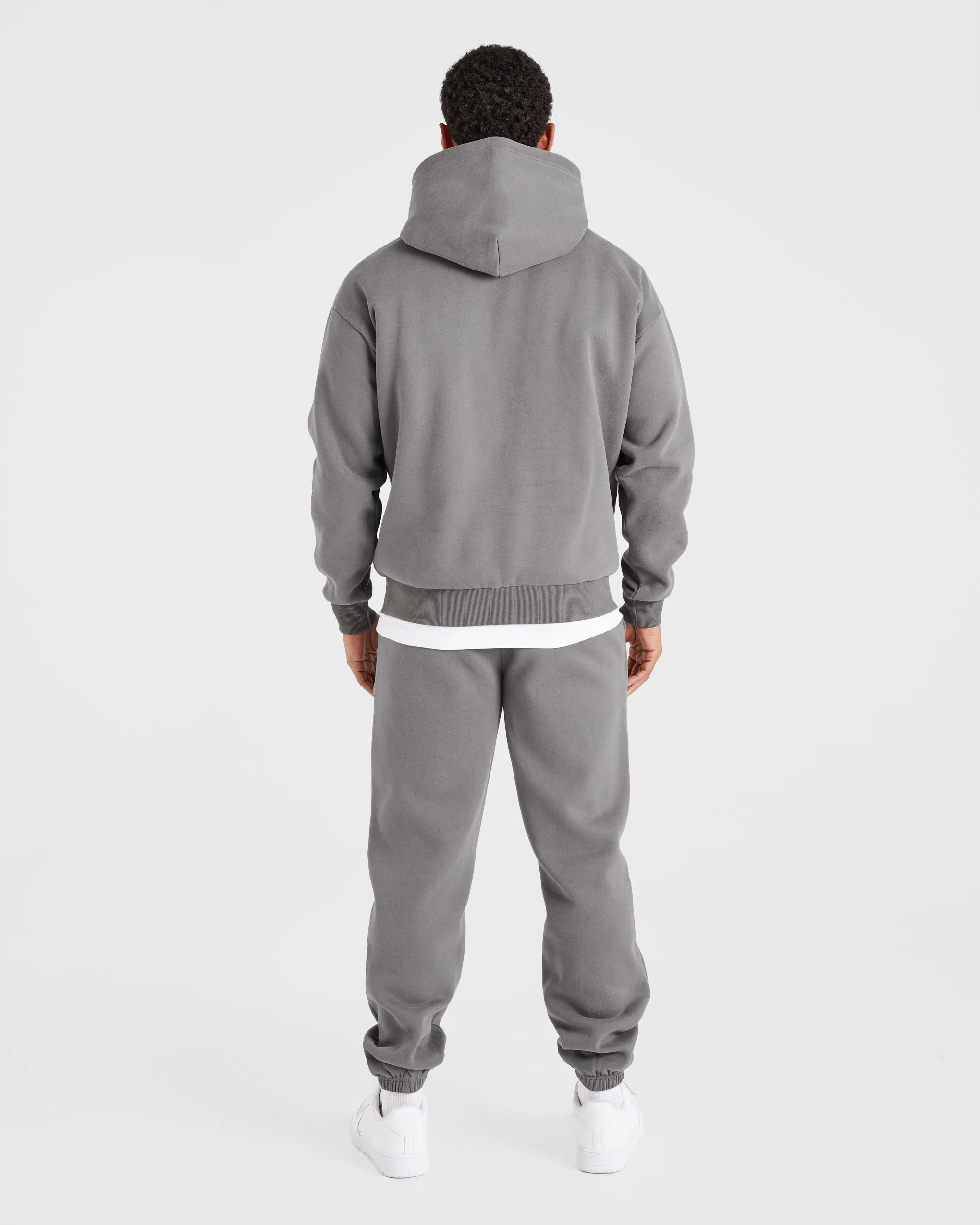 Street Energy Etched Hoodie - Steel Grey