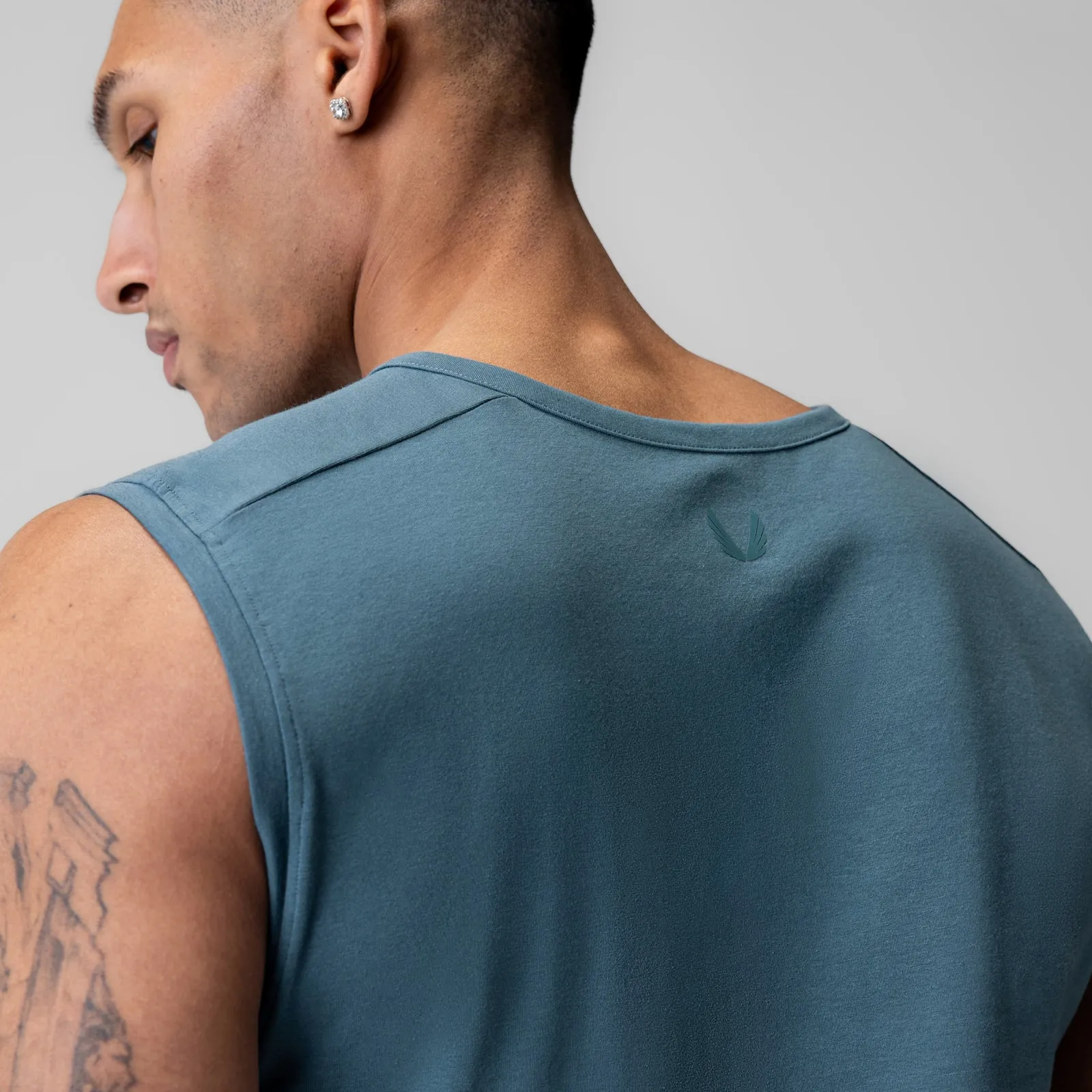 Unique steel made 1060. Creora? Cotton Modal Cutoff Tank - Storm