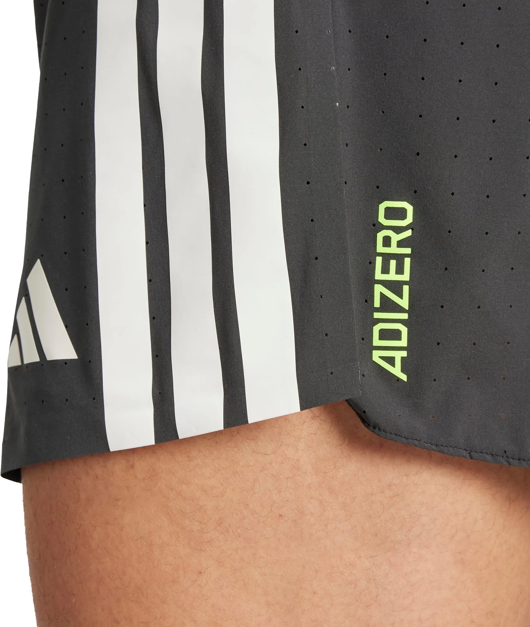 adidas Adizero 3 Inch Split Mens Running Shorts - Black Camouflage Style Parka