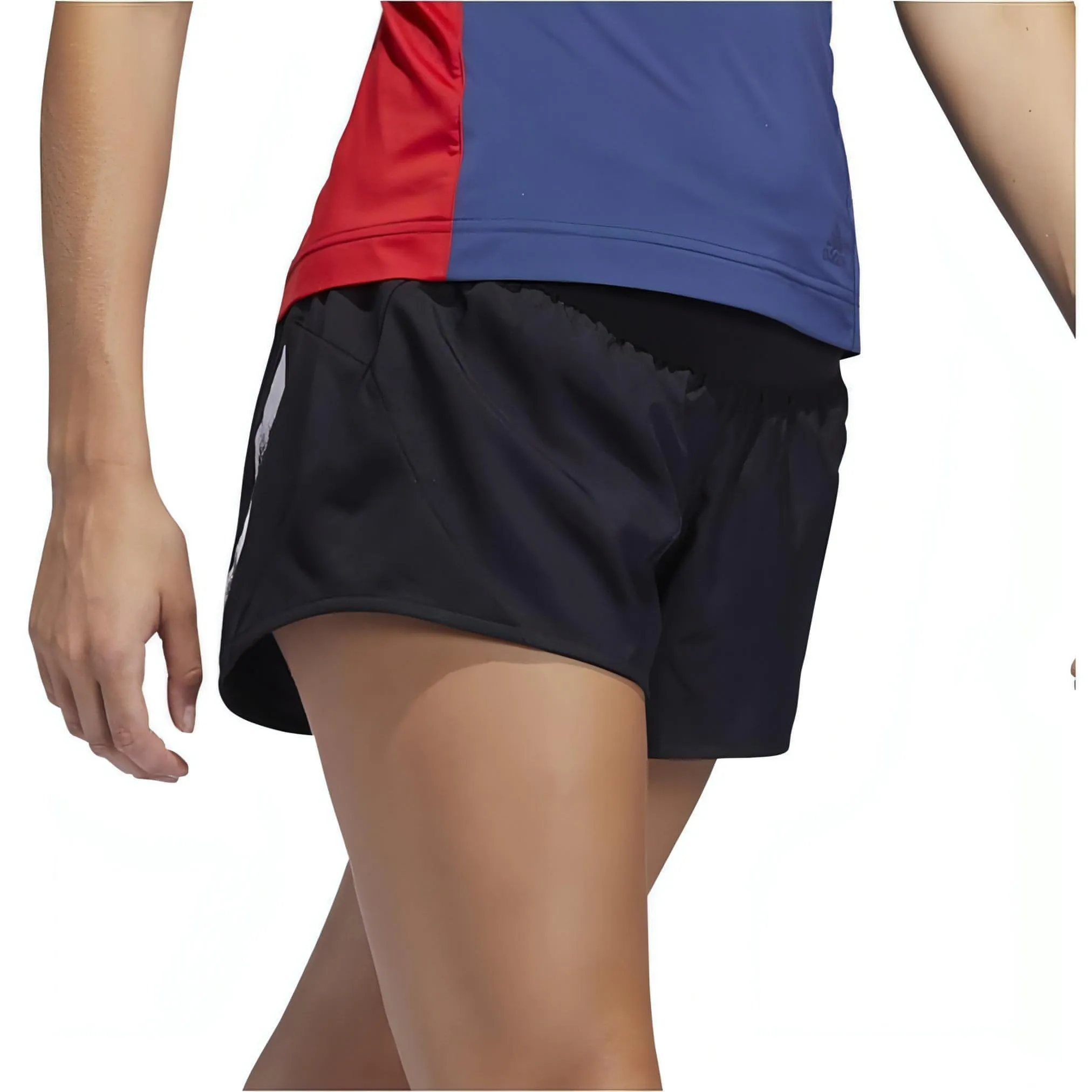 adidas Run It 3 Inch Womens Running Shorts - Black swimming suit alternative ElasticHem