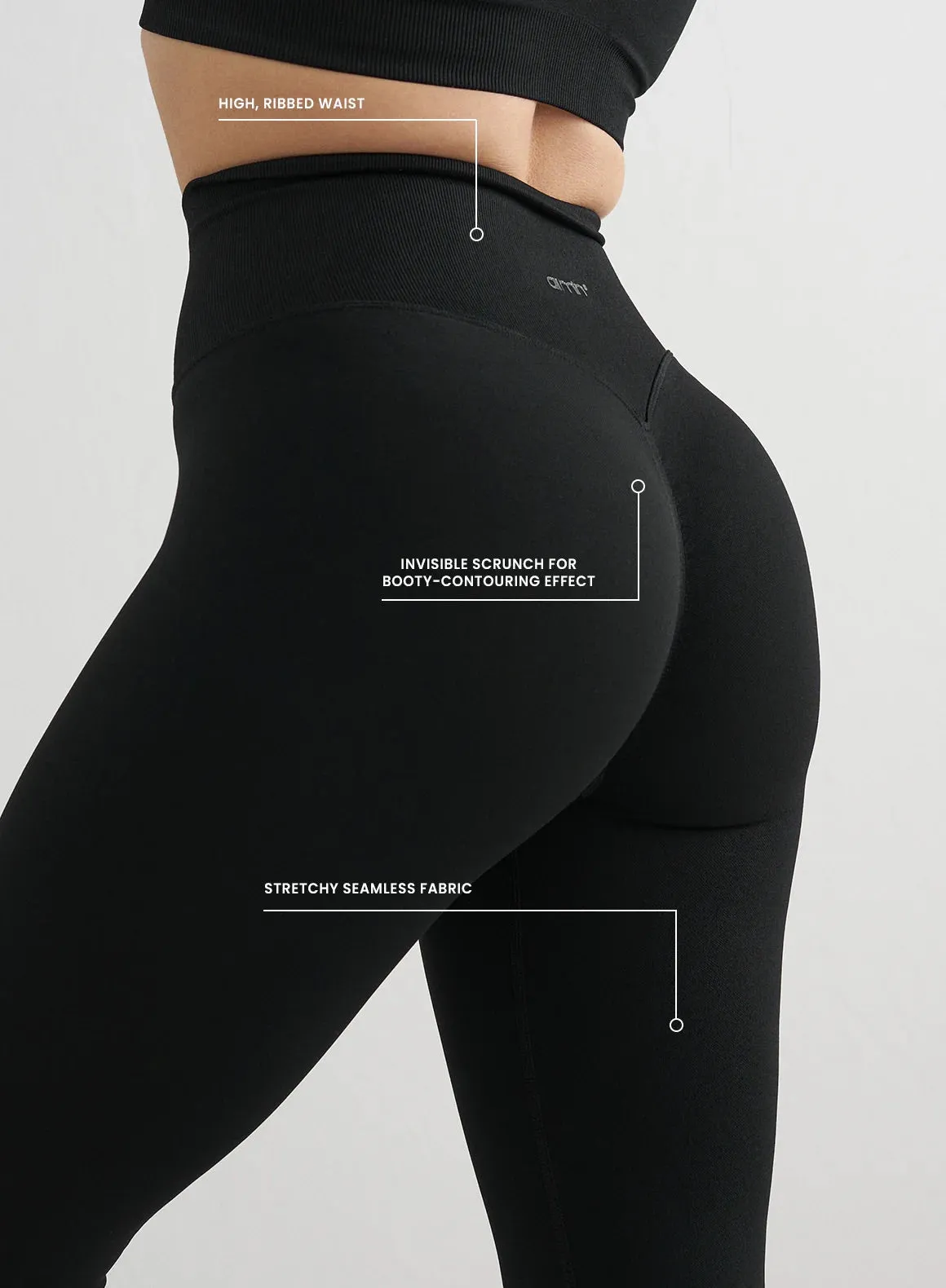 Black Shape Seamless Petite Tights Refined Fabric Matte Finish