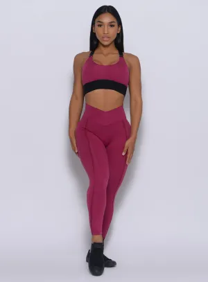 Brazilian 7/8 Legging No Ride Down Waist Abrasion resistant