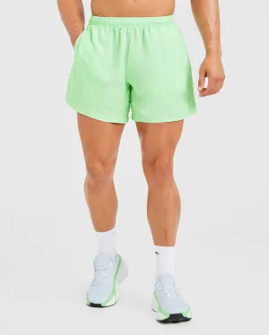 ethical fashion Core 5" Shorts - Lime Green