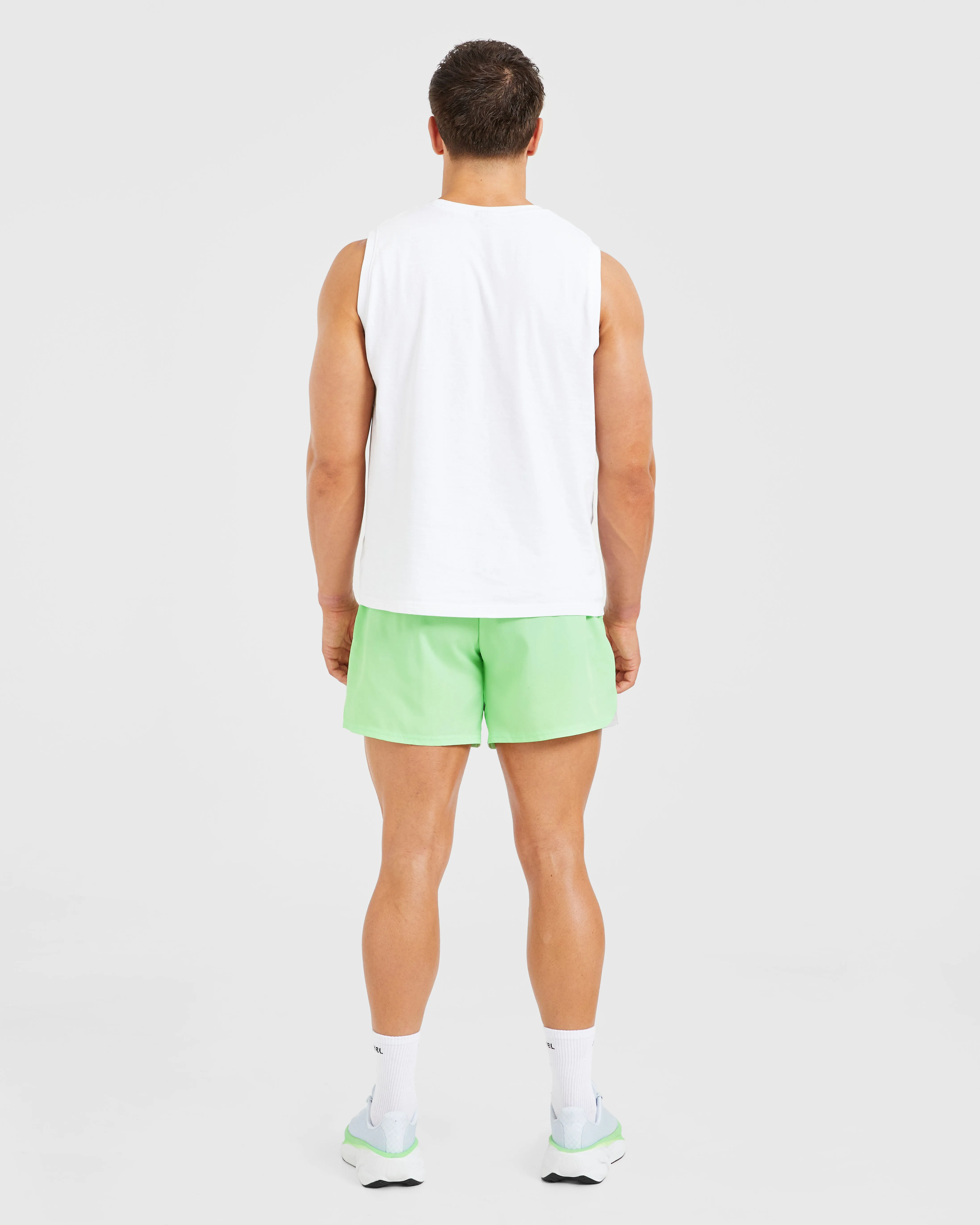 Core 5" Shorts - Lime Green Slimming Effect All Day