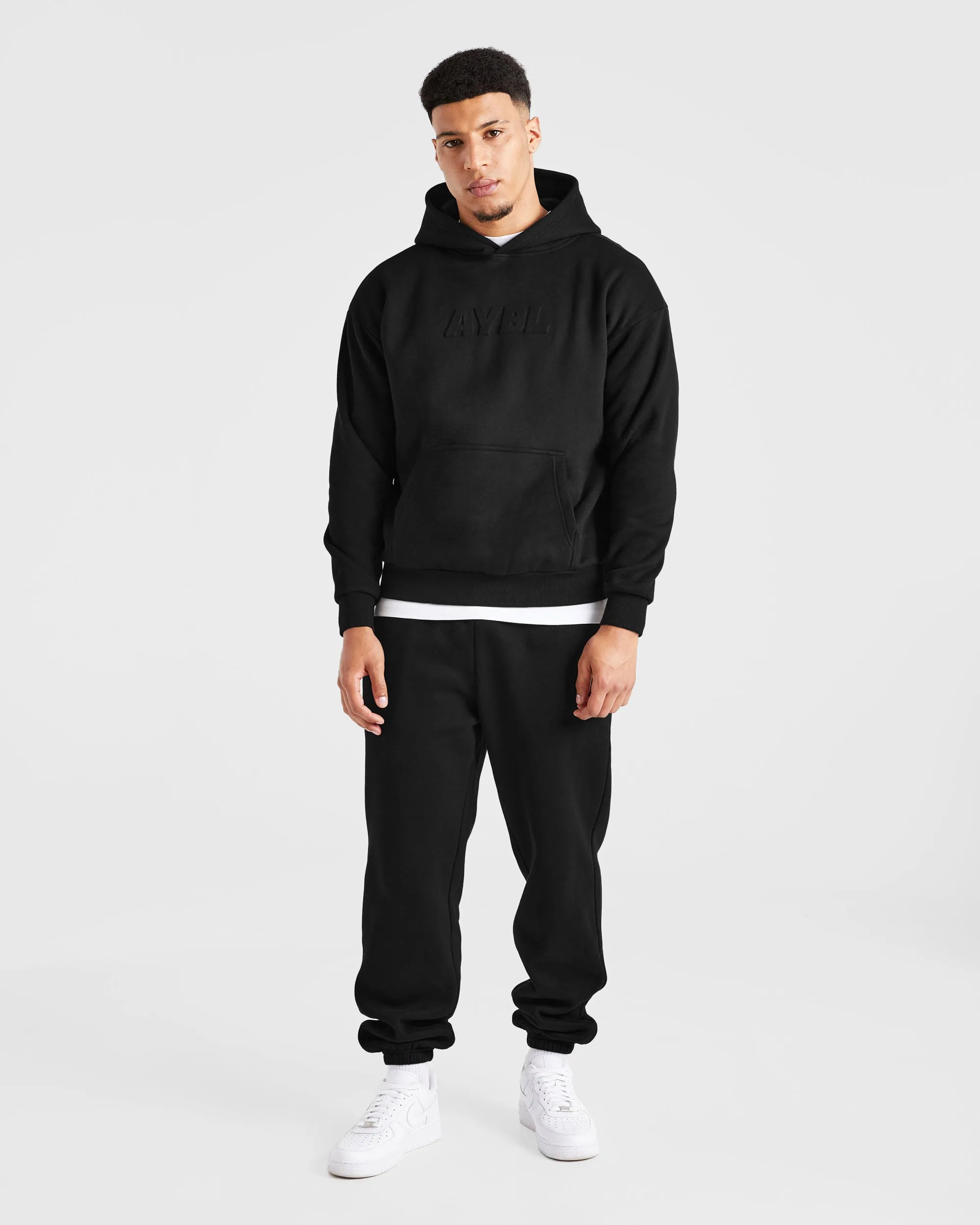 Urban appeal Non Restrictive Fit Etched Hoodie - Black