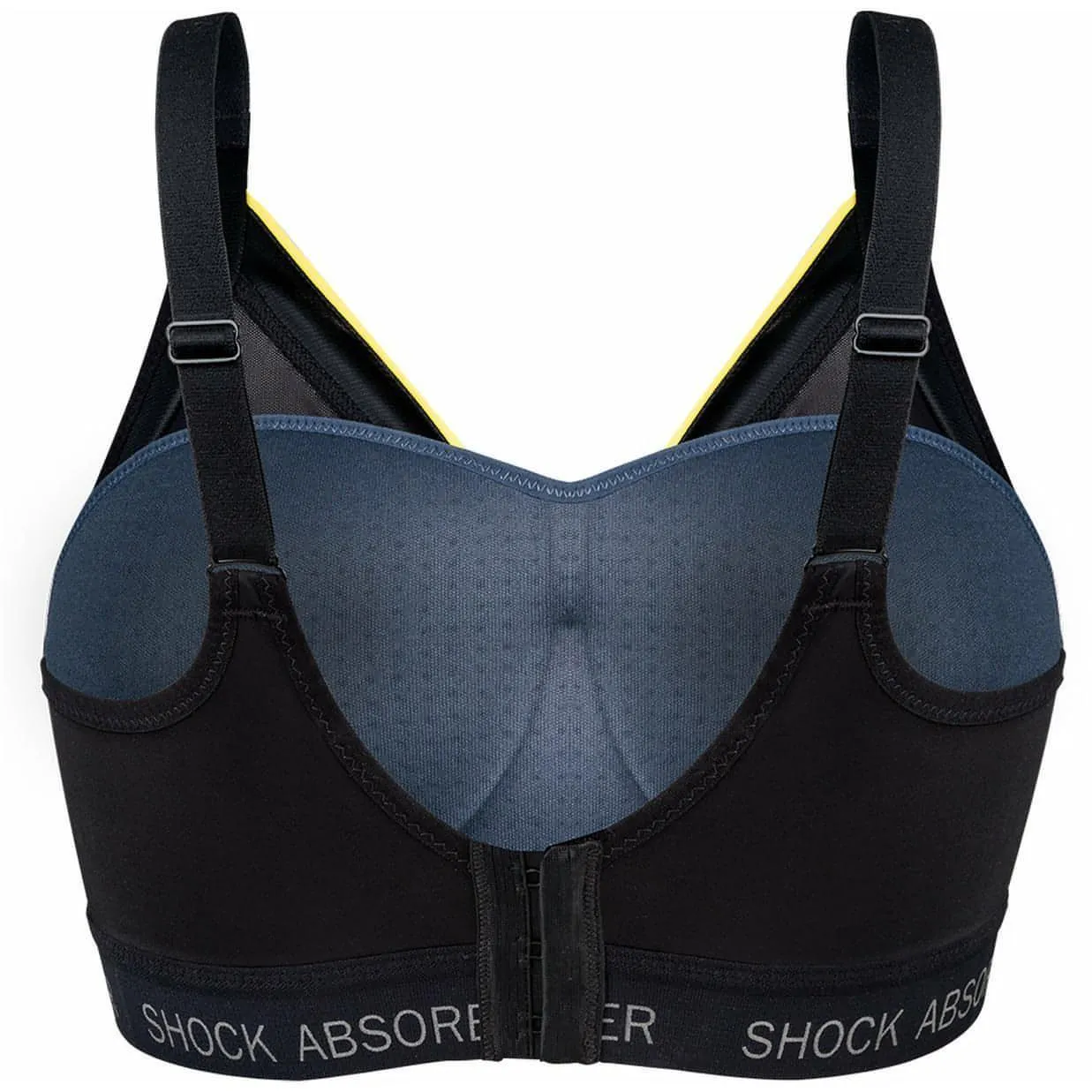 Shock Absorber Active Shaped Support Womens Sports Bra - Grey Lightweight Padding
