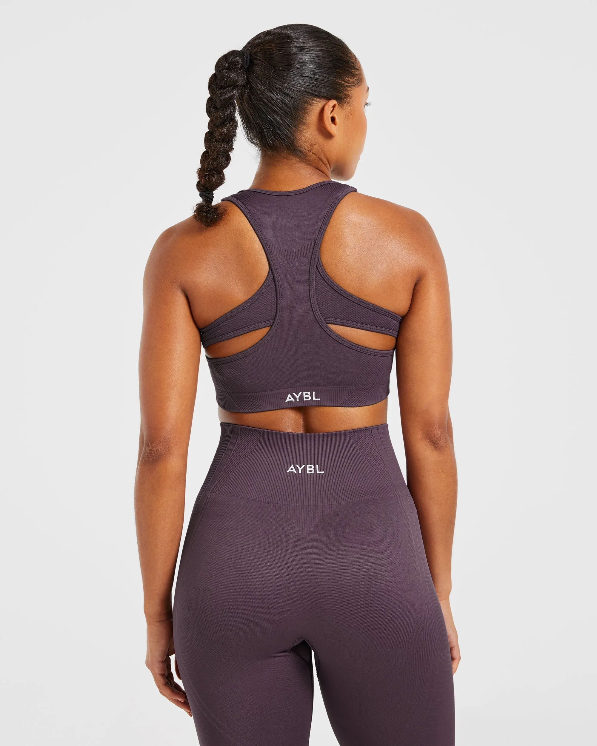 Balance V3 Seamless Sports Bra - Purple Adjustable Closure Smooth Edges