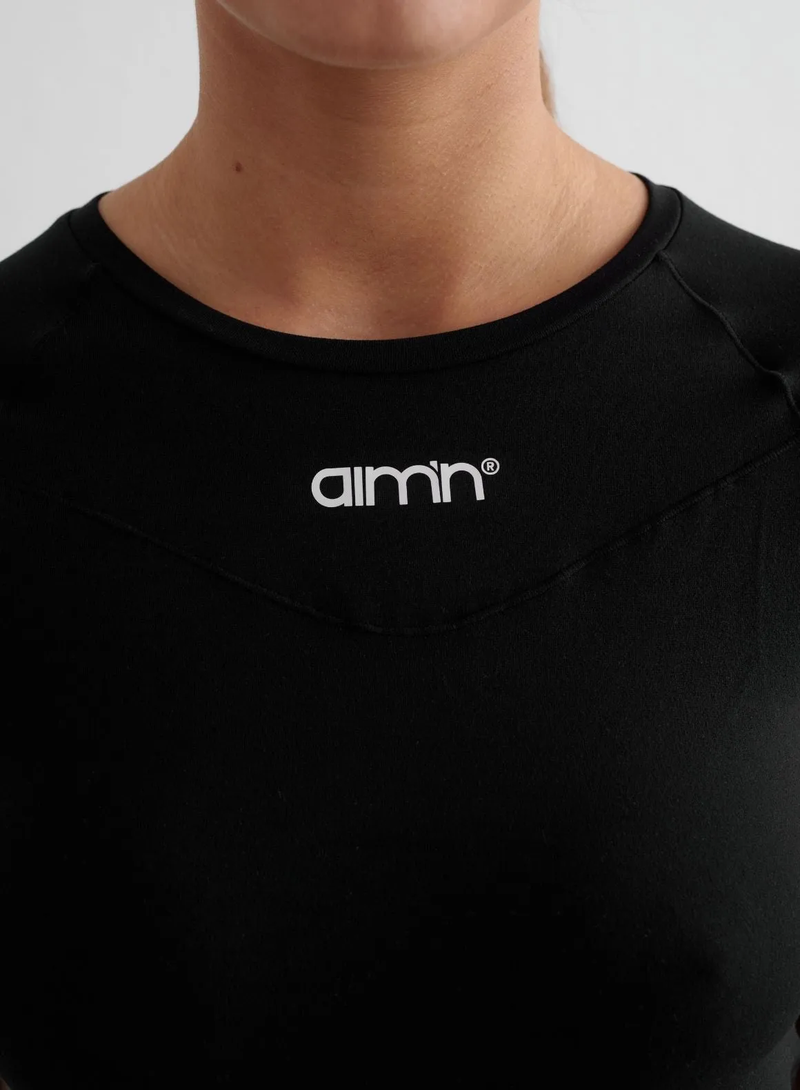 Black Soft Basic Short Sleeve Reversible Design Concept City Smart Look