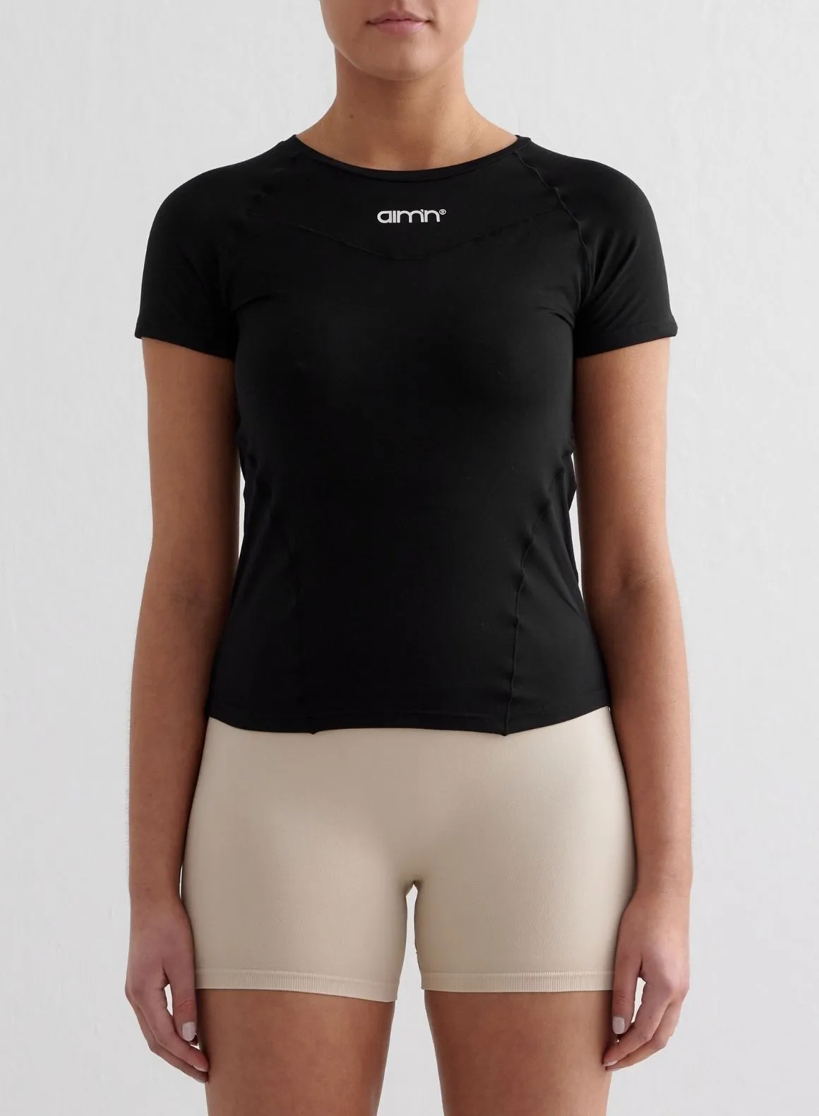 Black Soft Basic Short Sleeve Non Restrictive Fit