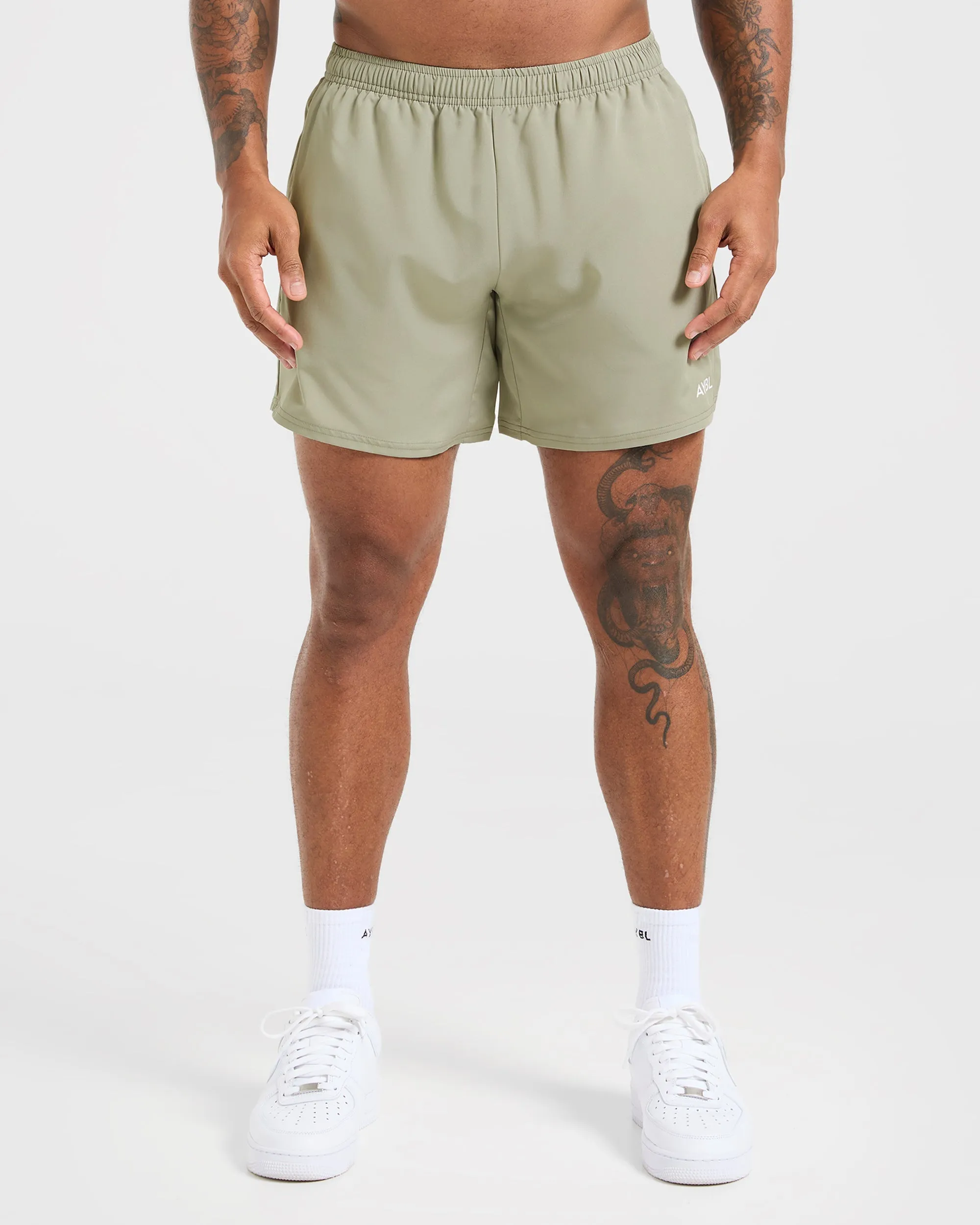 Tagless Design WaterResistantFinish Core 5" Shorts - Desert Olive