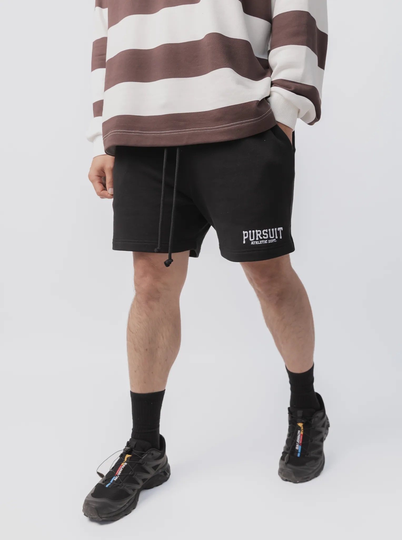 Eco Friendly Dye Process Happiness Short in Court Black