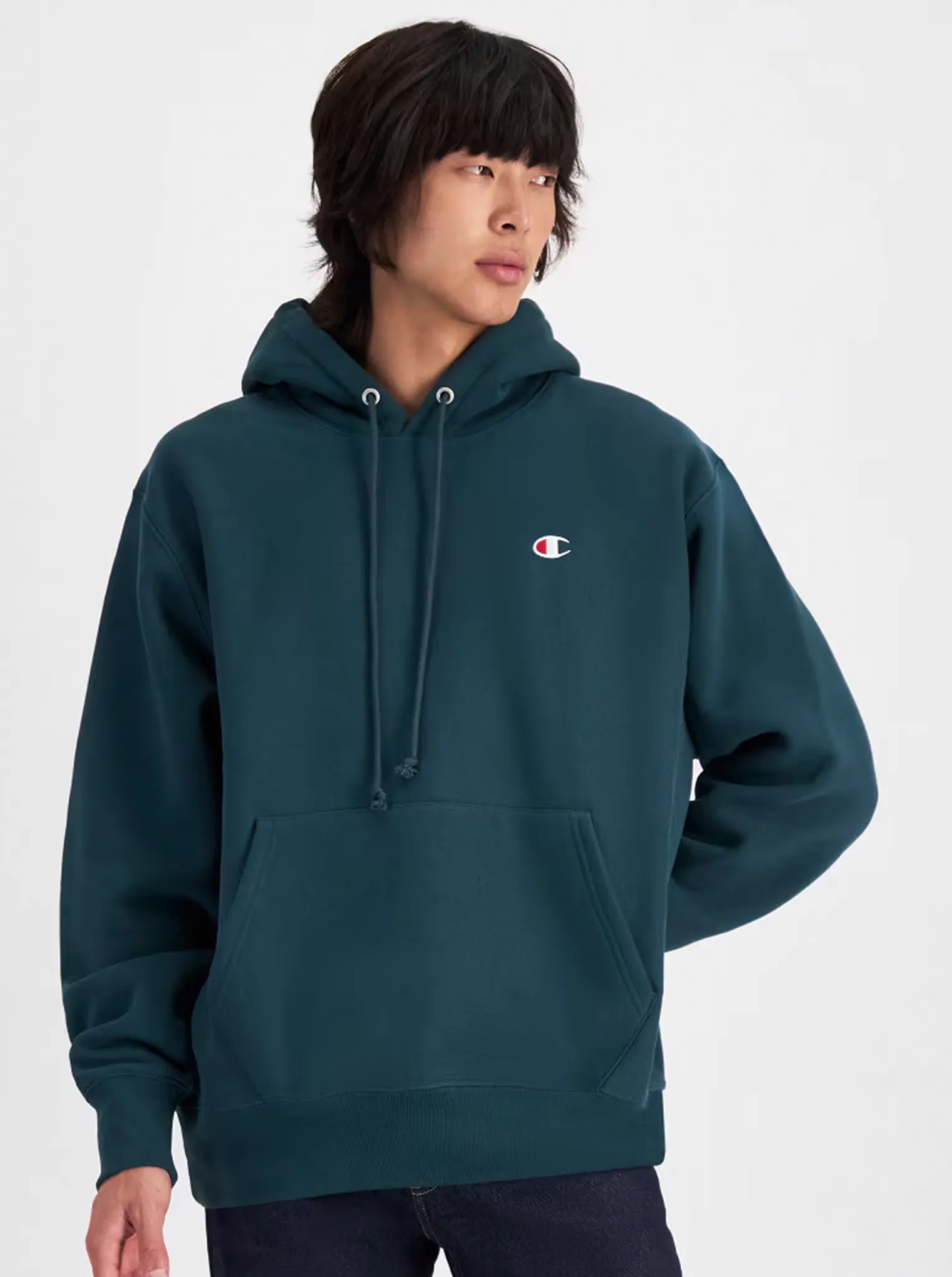 Reverse Weave C Logo Hoodie Unisex Chest pocket