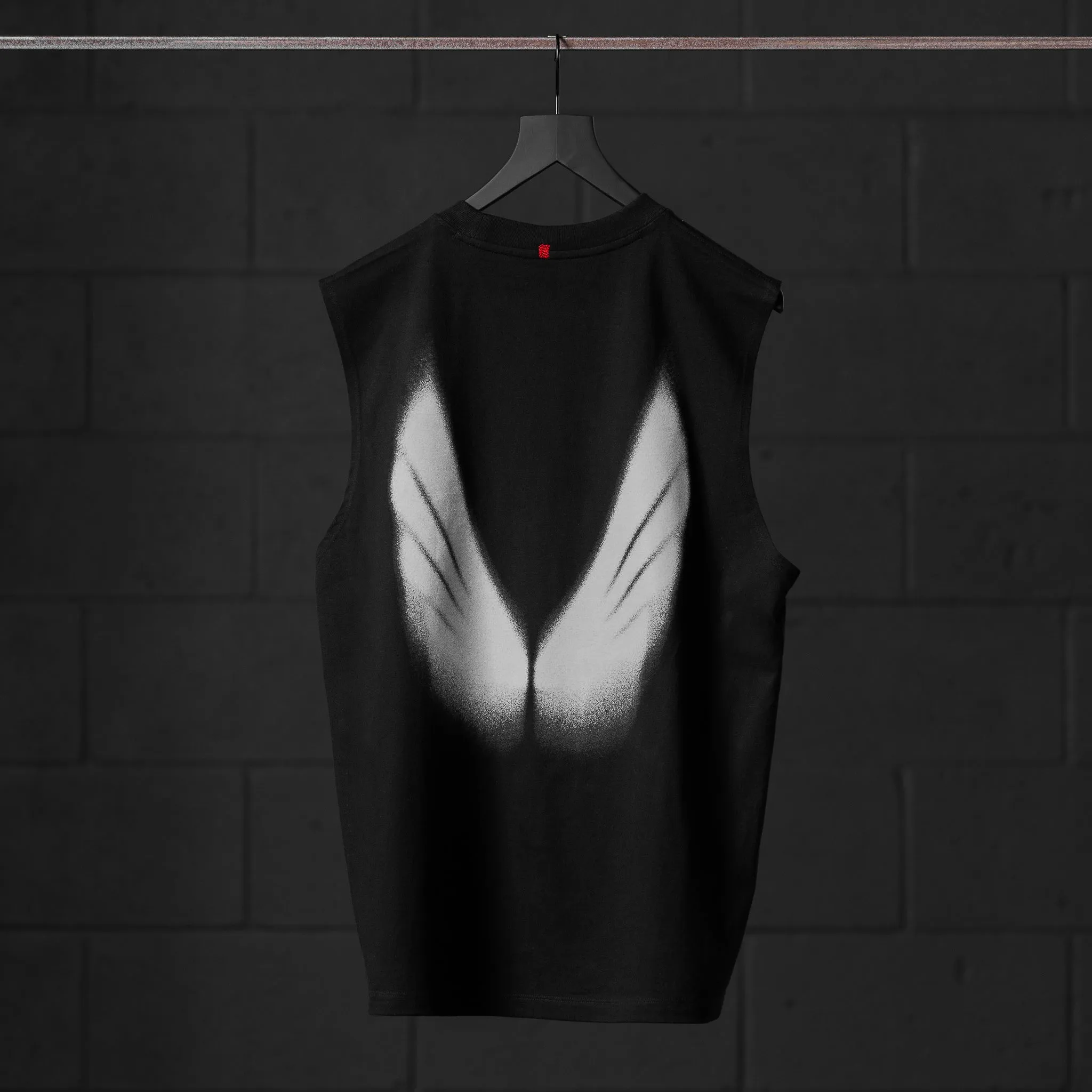 0807. Tech Essential? Relaxed Cutoff - Black "Signal Lost" Emergency - response - suitable MoistureWicking Material
