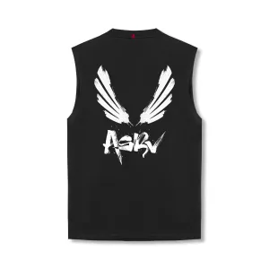 Daily Lightness Active Cool 0807. Tech Essential? Relaxed Cutoff - Black "Brush Wings/ASRV"