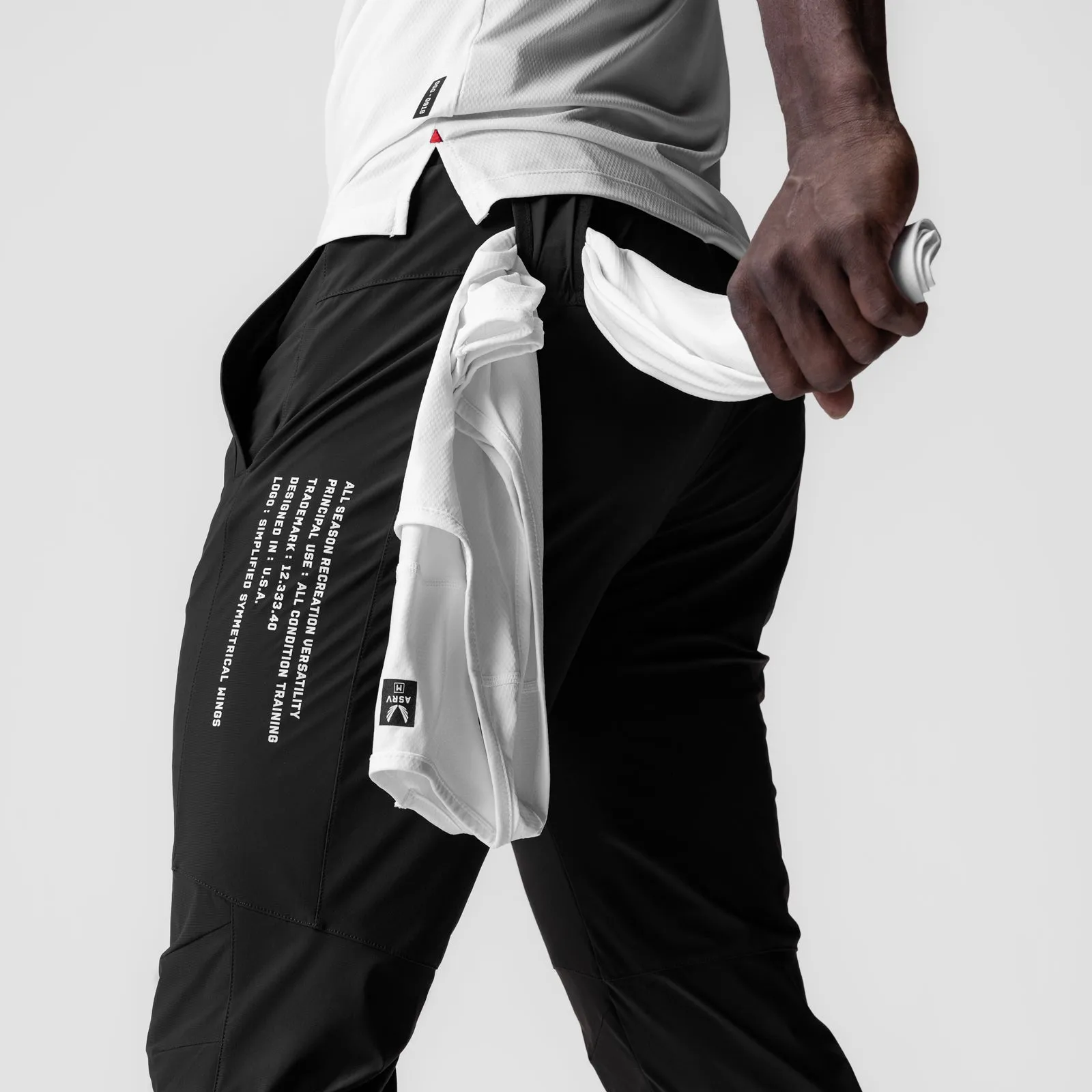 Cool Weather Hygienic Coating 0959. Tetra-Lite? Moto Jogger - Black "Multi-Text"