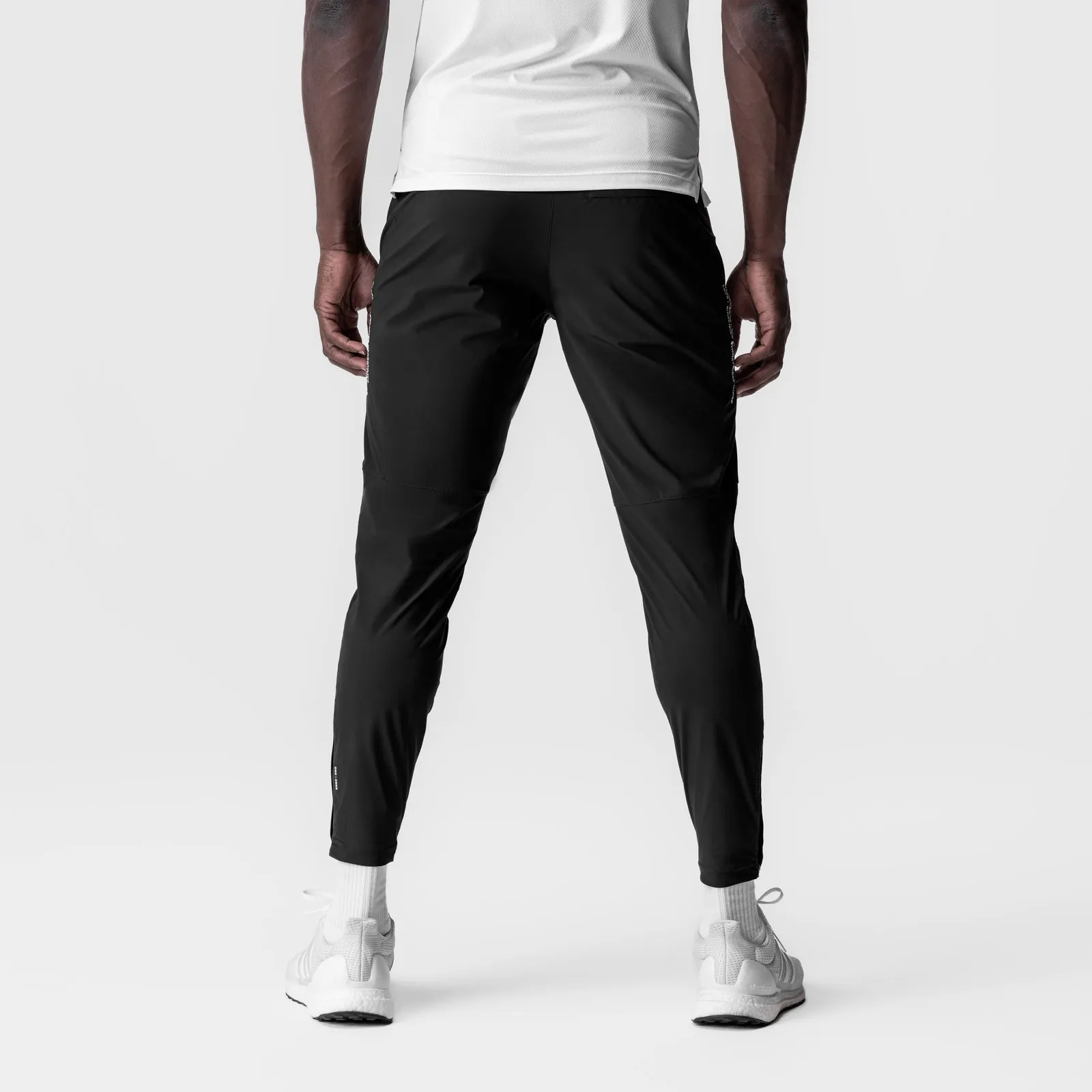 0959. Tetra-Lite? Moto Jogger - Black "Multi-Text" QuickDryTech MoistureControlLiner
