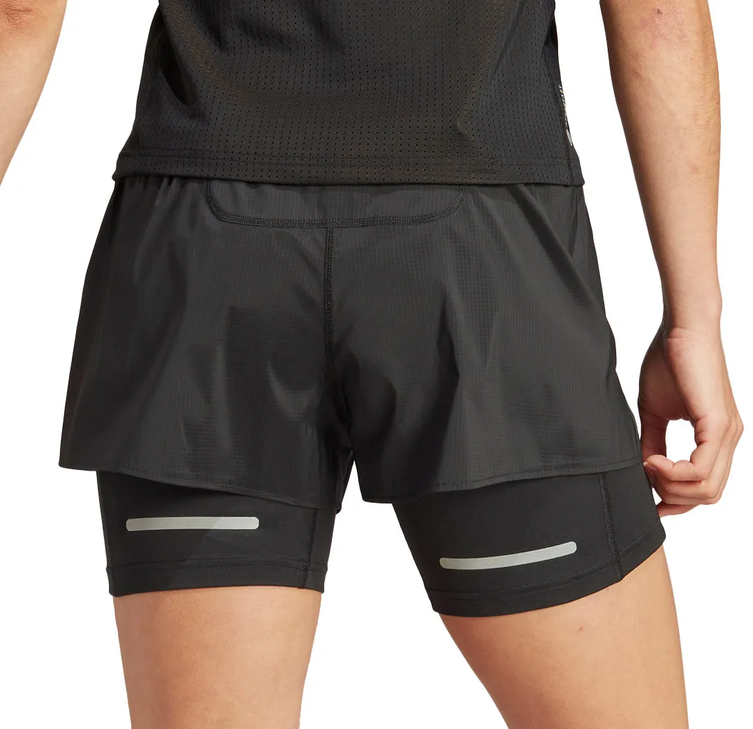Parka formal alternative adidas Ultimate 2 In 1 Womens Running Shorts - Black