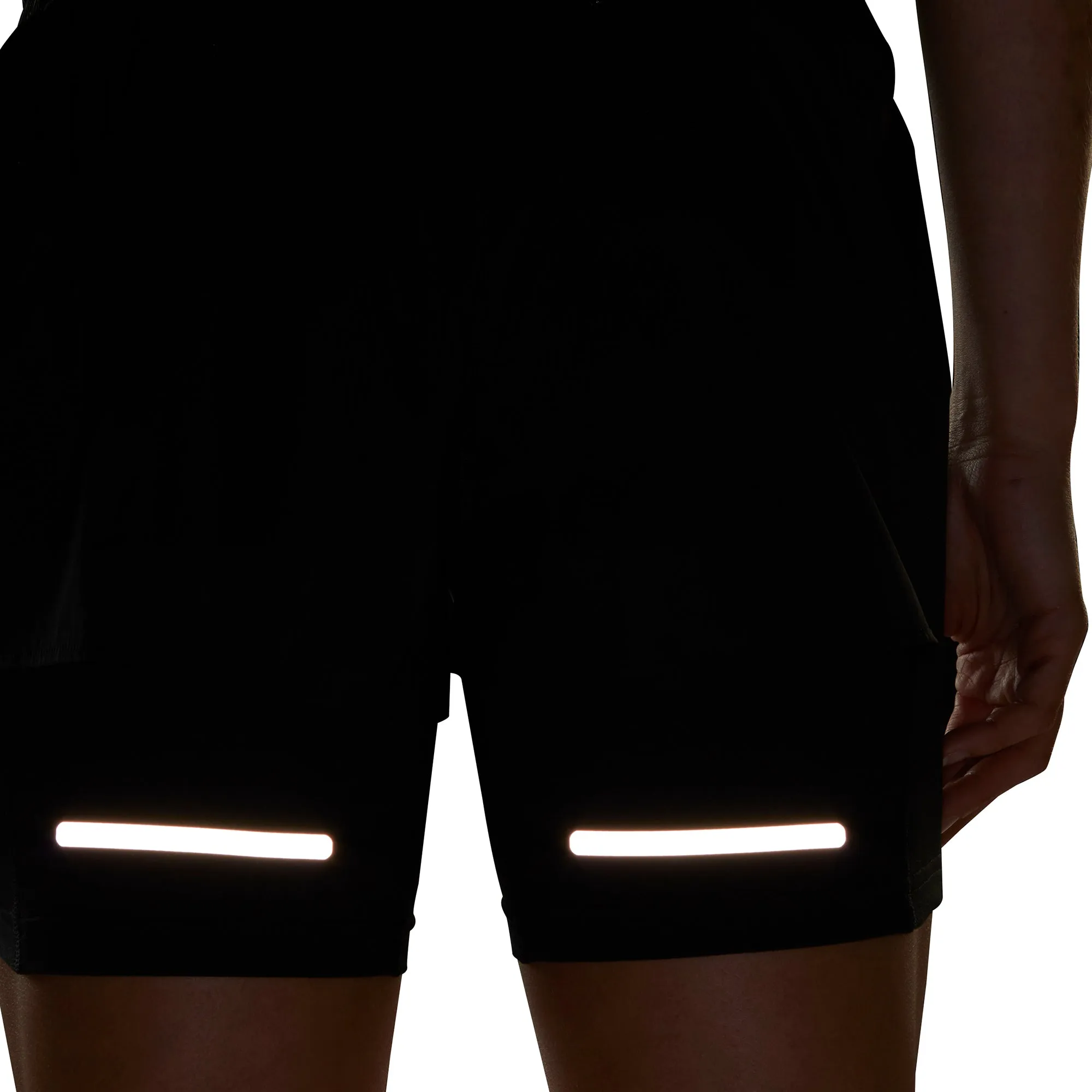 Clean Lines baseball uniform adidas Ultimate 2 In 1 Womens Running Shorts - Black