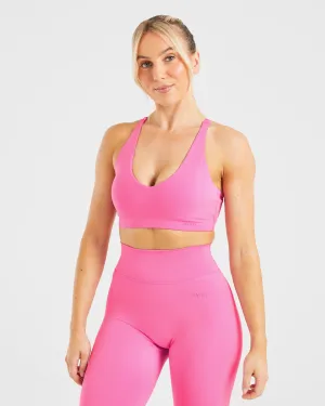 Pilates outfit Easy adjustment Staple Sports Bra - Summer Pink