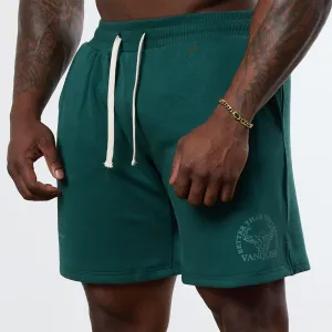 Chill Comfort Clean Stretch Vanquish Forest Green Unconquerable Strength Wide Leg Shorts